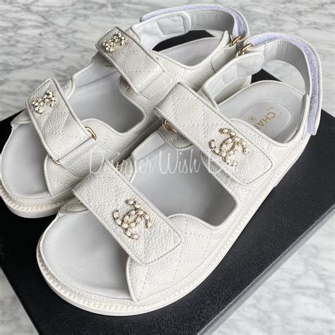 chanel sandals beige and black|chanel black and white sandals.